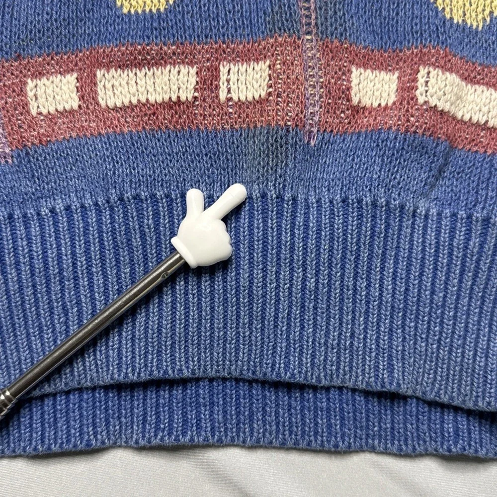 Vintage Union Bay Colorful Artsy Geometric Chunky Grandpa‎ Sweater Size XL